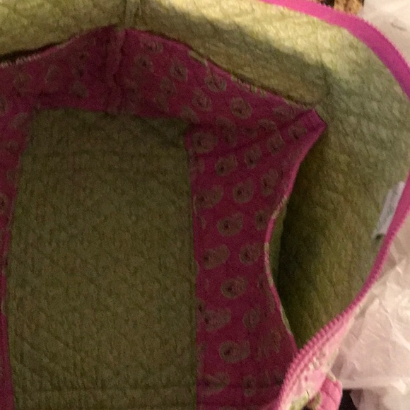 HUGE! VERA BRADLEY PINK TOTE CRAFT SHOPPER - Picture 4 of 5